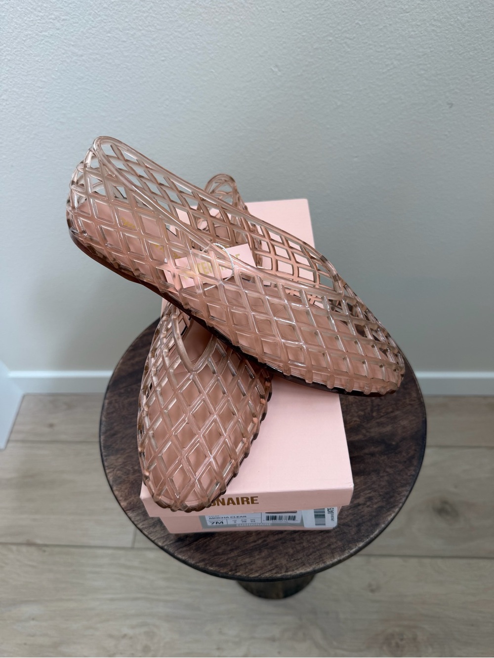 Women's Lattice Jelly Slip-On Mules